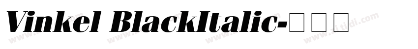 Vinkel BlackItalic字体转换